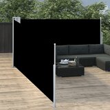 The Living Store Zložljiva stranska tenda črna 100x1000 cm - Stranska Tenda, (21750483) | Shoptok.si