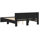  Okvir za krevet s uzglavljem crni 150x200 cm | shoptok.hr
