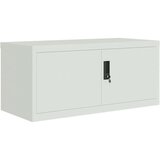 vidaXL Arhivska omara svetlo siva 90x40x240 cm jeklo | Shoptok.si