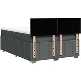  Okvir kreveta s oprugama i madrac svjetlosivi 160x200cm tkanina | shoptok.hr