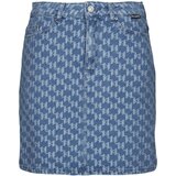 Karl Lagerfeld Krila MONOGRAM JCQ DENIM SKIRT Modra | Shoptok.si