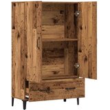 vidaXL Visoka deska Old Wood 70x31x115 cm Inženirski les | Shoptok.si