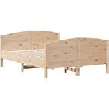  Okvir kreveta s uzglavljem 120x190 cm od borovine | shoptok.hr
