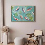  Slika - Pond in Japan 120x80 U prirodnom drvenom okviru | shoptok.hr