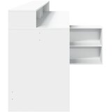  Radni stol LED bijeli 200 x 104 x 91 cm od konstruiranog drva | shoptok.hr