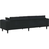 SOFA Crna 250 x 77 x 76 cm Baršun | shoptok.hr