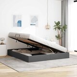  Otomanski krevet s pohranom Tamno siva 160 x 200 cm tkanina | shoptok.hr