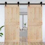 Vrata NARVIK Naravna 90 x 210 cm Masiven borov les, (5000215414) | Shoptok.si