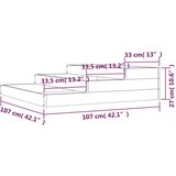  Visoka greda 107x107x27 cm trdna borovina | Shoptok.si