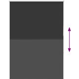 vidaXL Rolo zavjesa Blackout Black 115x130 cm Širina tkanine 110,7 cm | shoptok.hr