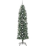  Umjetno vitko božićno drvce Zelena i bijela 240 cm | shoptok.hr