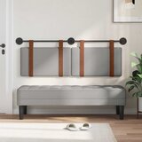  Držeće uzglavlje Zidne Oblačnosiva 130 x 55 x 5 cm Antikni PU | shoptok.hr