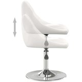  Jedilni stol belo umetno usnje, (20812385) | Shoptok.si