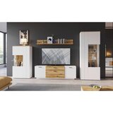 Modern Living Tv-element Dalano, Bela, Barva Hrasta | Shoptok.si