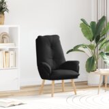 vidaXL Udobna stolica Crna tkanina | shoptok.hr