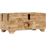 vidaXL Klubska mizica iz trdnega mangovega lesa 80x40x35 cm | Shoptok.si