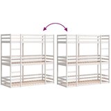  Trostruki krevet na kat bijeli 90 x 200 cm od masivne borovine | shoptok.hr