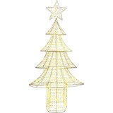 vidaXL Božično drevo med 240 LED Toplo bela 180 cm PET | Shoptok.si