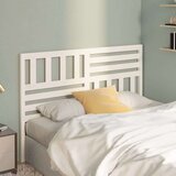  Uzglavlje za krevet bijelo 146 x 4 x 100 cm od masivne borovine | shoptok.hr