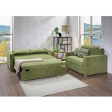 Hom`in ZOFA S POSTELJNO FUNKCIJO, zelena tekstil | Shoptok.si