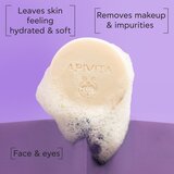 Apivita Cleansing Solid Foamy Cleanser čvrsti sapun za čišćenje s hidratantnim učinkom 80 g | shoptok.hr