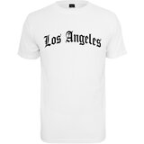 MT Men Los Angeles Wording T-Shirt White Cene