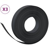  Vrtne ivice 3 kom crne 10 m 10 cm od polietilena | shoptok.hr