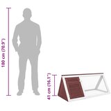  Kavez za zečeve smeđi drveni | shoptok.hr