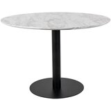 House Nordic Okrogla jedilna miza z mizno ploščo v marmornem dekorju ø 110 cm Bolzano – Cene