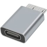 AVIZAR USB-C ženski na mikro B moški adapter, kompakten - siv, (21261888) | Shoptok.si