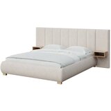 MESONICA Krem tapecirani bračni krevet s podnicom 180x200 cm Fioro – | shoptok.hr