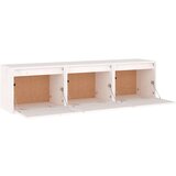 TV omarica 3 kosi bela trdna borovina, (20731859) | Shoptok.si