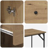  Računalni stol s ladicama Umjetnički hrast 131 x 48 x 75 cm | shoptok.hr