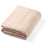 BabyOno Pletena dekica od merino vune 75x100 cm, svijetlo bež | shoptok.hr