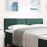 vidaXL Naslon za glavo z gumbi, temno zelena, 140 cm, žamet, (22049231) | Shoptok.si