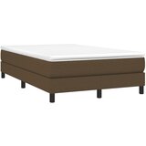 Maison Chic Box spring postelja - Vzmetna postelja z vzmetnico temno rjava 120x190 cm blago SL9963, (21903795) Cene