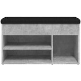 vidaXL Klop za čevlje betonsko siva 82x32x45,5 cm inženirski les | Shoptok.si