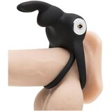 Happy Rabbit Cock - vodootporni, punjivi prsten za penis i testise (crni) | shoptok.hr