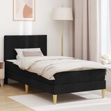  Krevetna konstrukcija Crna 90 x 190 cm Poliester | shoptok.hr