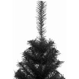 vidaXL Božićno drvce s 150 LED svjetlima s stalakom Crna 120 cm PVC | shoptok.hr