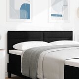  LED glava kreveta s LED trakama Crna 160 cm tkanina | shoptok.hr