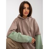 RUE PARIS Sweatshirt-RV-BL-8232.27X-dark beige | Shoptok.si