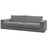 Bobochic Paris Temno siva sedežna garnitura iz rebrastega žameta 274 cm Leonard – | Shoptok.si
