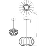 Globo VISEČA LED-SVETILKA RIBBON 3000 K 230 V | Shoptok.si