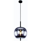  VISEČA SVETILKA BLACKY 1XE27 ČRNA / DIMLJENO STEKLO | Shoptok.si