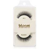 Bloom Natural lepilne trepalnice iz naravnih las No. 1 (Black) 1 cm Cene