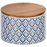 Wenko keramička kutija za odlaganje s poklopcem od bambusa Lorca, 750 ml