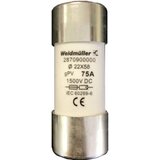 Weidmüller FUSE WSFL 22X58 75A 1K5V GPV finožični osigurač Sadržaj 10 St. | Eponuda.ba