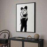  Plakat - Kissing Coppers 60x90 Crni okvir | shoptok.hr