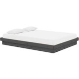  Posteljni okvir siv iz trdnega lesa 140x190 cm, (20684794) | Shoptok.si